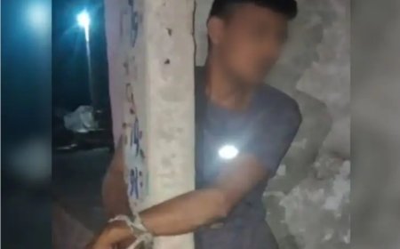 आधी रात मेन गेट फांदकर सरकारी टीचर ने की महिला से अश्लील हरकत, पिटाई के बाद पुलिस को सौंपा