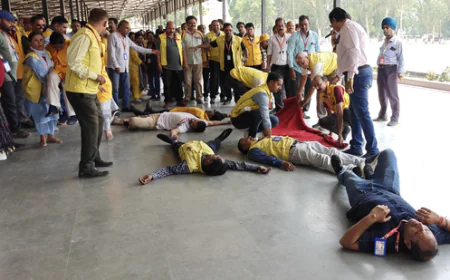 बाड़मेर रेलवे स्टेशन पर 7 मई को 4 हुए मॉक ड्रिल: भारत-पाक तनाव के बीच रेलवे सुरक्षा और सिविल डिफेंस की तैयारियां परखी गईं