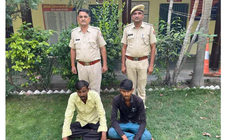 जालोर में दो ठग गिरफ्तार :पत्नी की बीमारी का बहाना, नकली हार से 2 लाख की ठगी