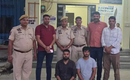जयपुर में पिस्टल की नोक पर लूट का सनसनीखेज मामला सुलझा, दो बदमाश गिरफ्तार