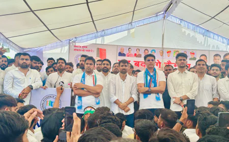 NSUI Stages Massive Protest in Jaipur Demanding Student Union Elections Plan to Gherao Chief Minister’s Residence