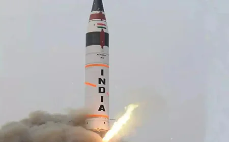 भारत ने सफलतापूर्वक किया अग्नि-5 मिसाइल का परीक्षण, पाकिस्तान में डर का माहौल