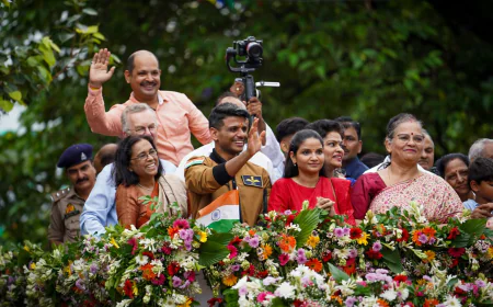 लखनऊ में शुभांशु शुक्ला का भव्य स्वागत: बच्चों को दिया 2040 मून लैंडिंग का प्रेरक संदेश