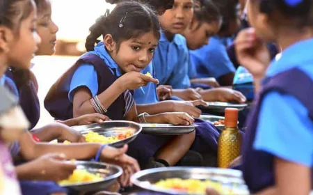 सरकारी स्कूलों में मिड-डे मील मैन्यू दीवार पर पेंट करना अनिवार्य