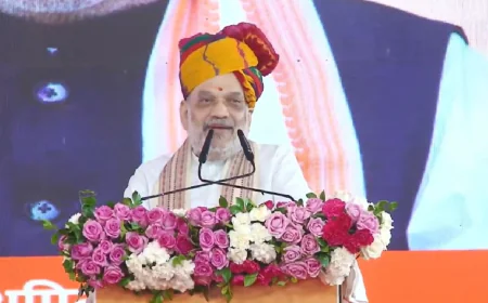 अमित शाह का गहलोत पर प्रहार"हम वचन निभाते हैं, केवल वादे नहीं करते!"