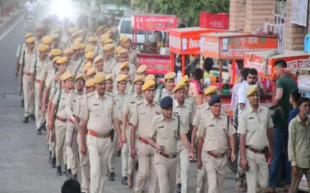 बाड़मेर में पुलिस का कड़ा पहरा: फ्लैग मार्च और नाकाबंदी से बढ़ाई गई सुरक्षा