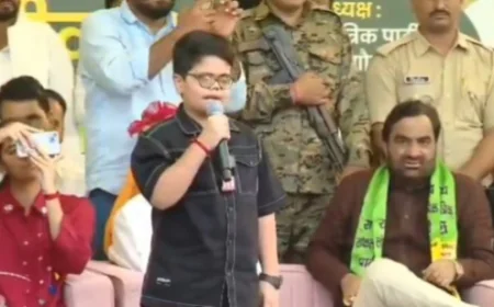 हनुमान बेनीवाल के बेटे आशुतोष का 'सभागार' में जोशीला भाषण.