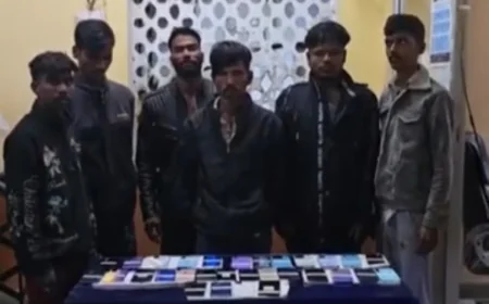 अजमेर में उर्स से पहले मोबाइल चोर गिरोह पर पुलिस की बड़ी कार्रवाई: 6 शातिर बदमाश गिरफ्तार, 12 लाख के 30 महंगे मोबाइल बरामद