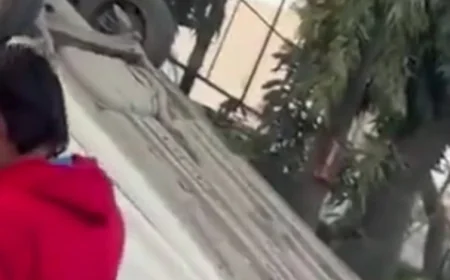 उदयपुर में दिल दहला देने वाला हादसा: तेज रफ्तार कार ने ठेले को टक्कर मारी, नाश्ता कर रहे दो लोगों को कुचलकर मौत, ड्राइवर फरार
