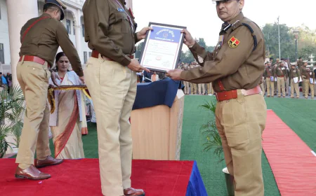 गणतंत्र दिवस 2026: राजस्थान पुलिस मुख्यालय में 45 अधिकारियों और कर्मचारियों को मिला सम्मान