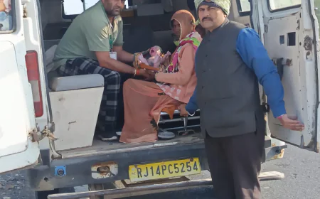 बाड़मेर के धनाऊ क्षेत्र में रास्ते में आया नन्हा मेहमान: 108 एंबुलेंस बनी जीवनदाता, भंवरी देवी ने सुरक्षित दिया स्वस्थ शिशु को जन्म