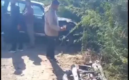 बाड़मेर के गुड़ामालानी में दर्दनाक सड़क हादसा: तेज रफ्तार स्कॉर्पियो ने सड़क किनारे खड़े तीन लोगों को कुचला, दो की मौत, ड्राइवर SUV छोड़कर फरार