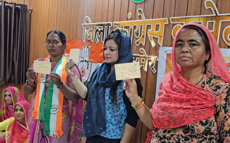 बाड़मेर में महिला कांग्रेस की पहली जिला कार्यकारिणी बैठक, महंगाई और “तानाशाही फैसलों” के खिलाफ खोला मोर्चा