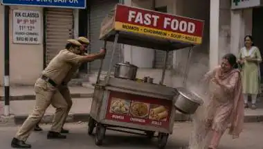 जयपुर में मोमोज बेचने वाली युवती झुलसी: पुलिसकर्मी पर खौलता पानी गिराने का आरोप, VIP मूवमेंट के दौरान हुआ विवाद