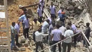 जयपुर में निर्माणाधीन रिसॉर्ट की दीवार ढही, तीन मजदूरों की मौत: 12 से ज्यादा घायल, रेस्क्यू में दर्दनाक दृश्य