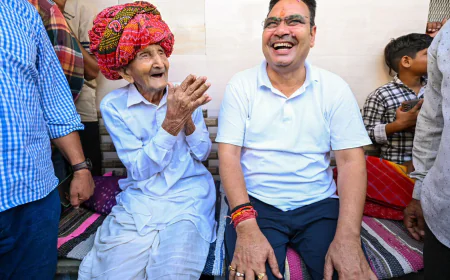 भीलवाड़ा में CM भजनलाल शर्मा का ग्रामीण दौरा, सुबह-सुबह गांव से दिया विकास का संदेश