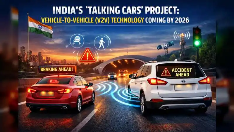 कनेक्टेड कारों के लिए बड़ी खुशखबरी: V2V कम्युनिकेशन हेतु स्पेक्ट्रम मंजूर, सड़क सुरक्षा होगी और मजबूत
