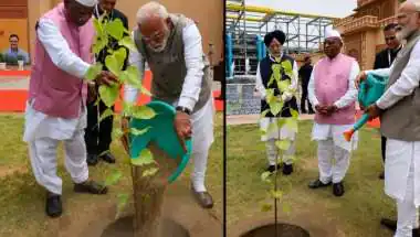 PM Modi Pachpadra Plantation Row: पचपदरा में पीएम मोदी के पौधरोपण पर विवाद, 'खेजड़ी' या 'पीपल' को लेकर छिड़ी सियासी बहस
