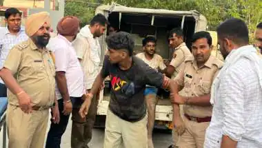 पंजाब बॉर्डर पर पुलिस-बदमाशों की मुठभेड़, भागते वक्त पुल से गिरे 5 आरोपी... 3 पिस्टल बरामद