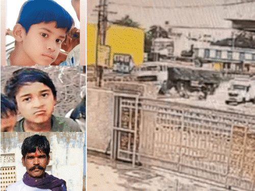 बेकाबू ट्रेलर ने फुटपाथ पर बैठे परिवार को कुचला, पिता समेत 3 मासूमों की मौत, मां के दोनों पैर कटे