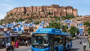 जोधपुर में दौड़ीं इलेक्ट्रिक बसें: न कैश की टेंशन, न ज्यादा किराया; 50 रुपये में करें शहर का सफर