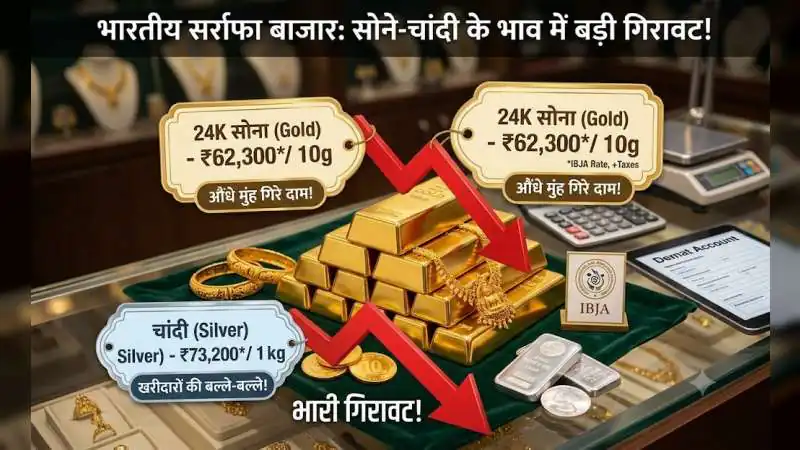 सोने-चांदी के खरीदारों की बल्ले-बल्ले! औंधे मुंह गिरे दाम, जानिए अब कितने में मिल रहा 10 ग्राम गोल्ड?