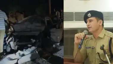 तेज रफ्तार ट्रक ने कार को बुरी तरह रौंदा, सड़क हादसे में SP के पिता का निधन