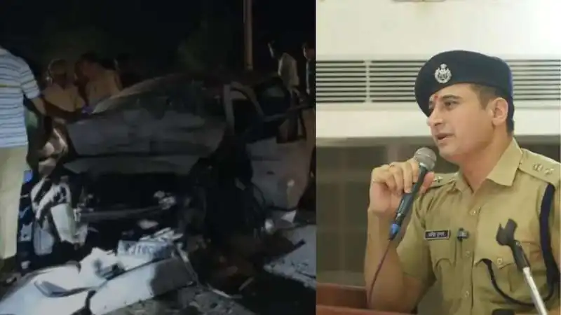 तेज रफ्तार ट्रक ने कार को बुरी तरह रौंदा, सड़क हादसे में SP के पिता का निधन